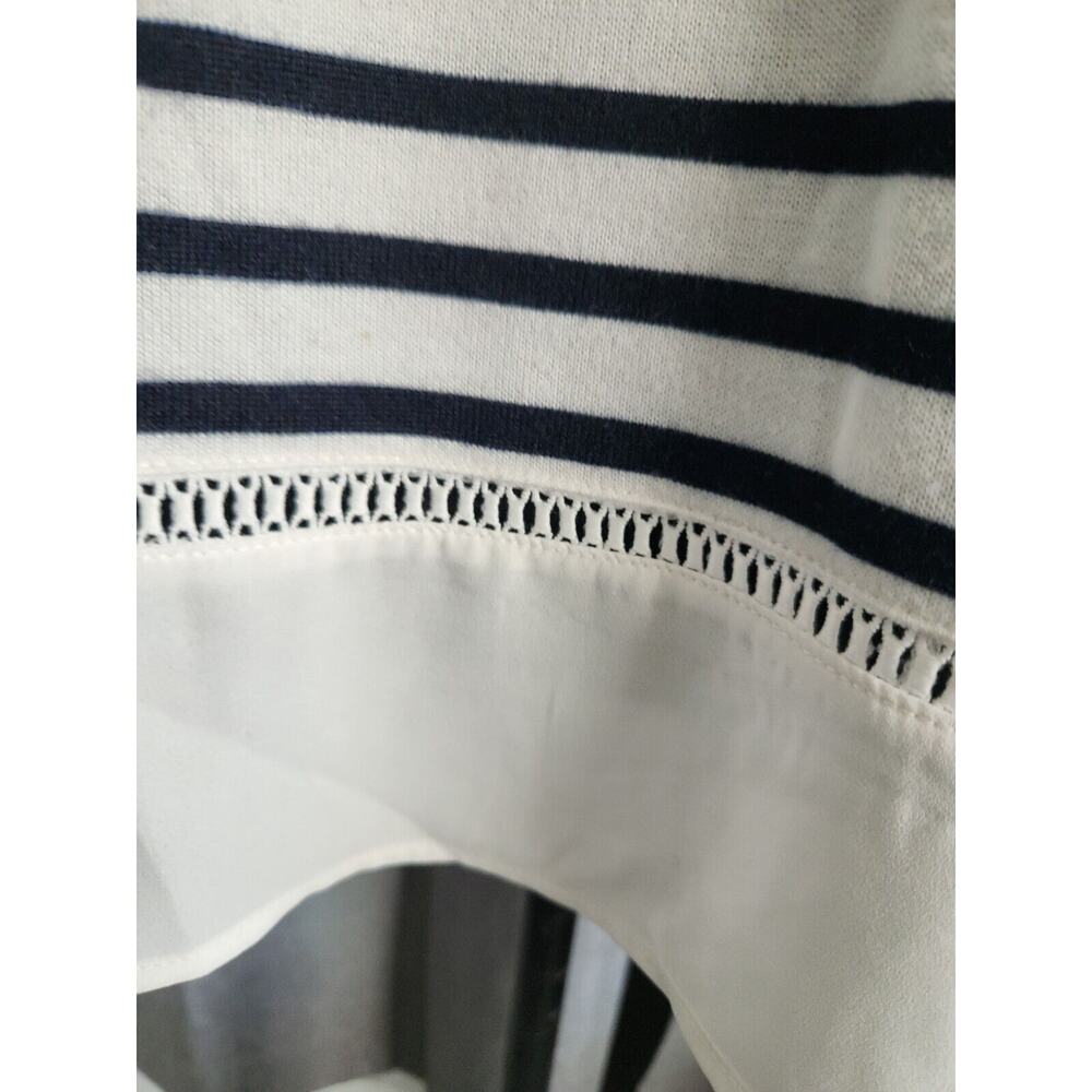 Women’s shirt C.D.DANIELS size L striped long sleeve pullover top Pre-own (fs55) - Picture 5 of 5